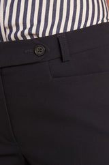 VALERO NAVY MICROFIBRE CIGARETTE TROUSERS