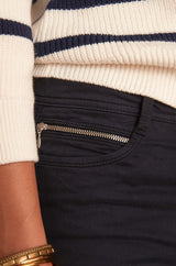 SULTAN SLIM-FIT COTTON SATIN JEANS