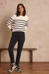 SULTAN SLIM-FIT COTTON SATIN JEANS