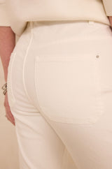 PATIENCE WHITE STRAIGHT-LEG COTTON JEANS