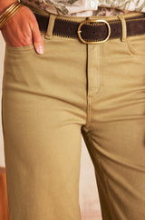 JASMINE CHOCOLATE LEATHER BELT