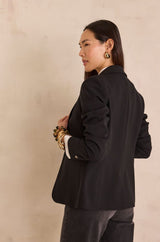 REINE BLACK FITTED BLAZER