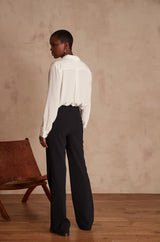 HUBERT FLARED NAVY SAILOR TROUSERS