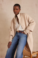 MAGDA BEIGE RESPONSIBLE WOOL COAT