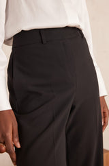 LAYLA BLACK WIDE-LEGGED TROUSERS