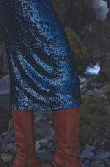 ARIEL BLUE SEQUIN SKIRT