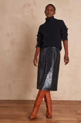 ARIEL BLUE SEQUIN SKIRT