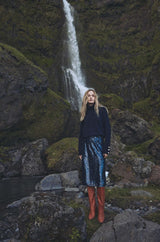 ARIEL BLUE SEQUIN SKIRT