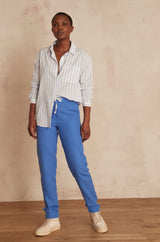 NOOR BLUE COTTON TROUSERS