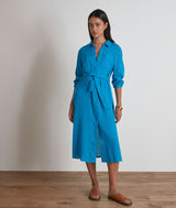 CORALIE BLUE SHIRT DRESS