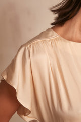 MELAINE BEIGE BLOUSE