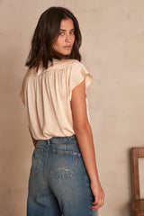 MELAINE BEIGE BLOUSE