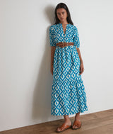 CHARLIE BLUE ORIGINAL PRINT DRESS