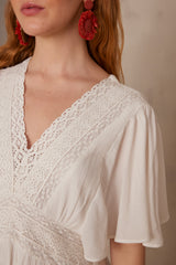 CAMILLE WHITE LACE DRESS