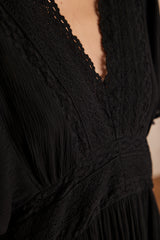 CAMILLE BLACK LACE DRESS