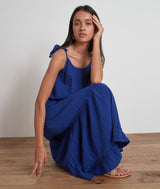 CONSTANCE BLUE SLEEVELESS MAXI DRESS