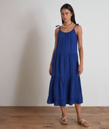 CONSTANCE BLUE SLEEVELESS MAXI DRESS