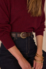 ARY CASHMERE BURGUNDY JUMPER