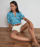 CONNIE BLUE ORIGINAL PRINT SHIRT