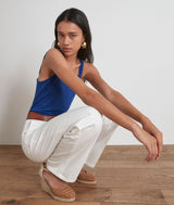 PATTY BLUE SLEEVELESS TOP