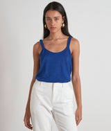 PATTY BLUE SLEEVELESS TOP