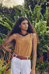 PATTY YELLOW SLEEVELESS TOP