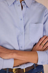 THOMAS CHAMBRAY BLUE SHIRT