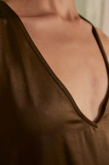 AMIE KAKI MAXI DRESS