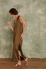 AMIE KAKI MAXI DRESS