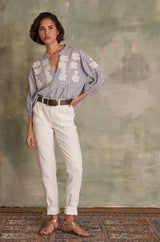 NALLA WHITE TROUSERS