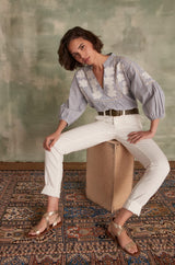 NALLA WHITE TROUSERS