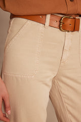 NALLA NATURAL CHINO TROUSERS