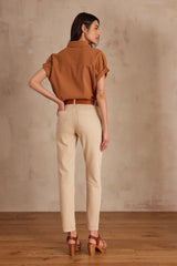 NALLA NATURAL CHINO TROUSERS