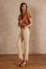 NALLA NATURAL CHINO TROUSERS