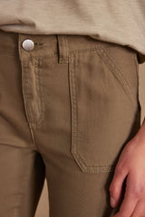 NALLA LEAF GREEN CHINO TROUSERS