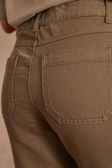 NALLA LEAF GREEN CHINO TROUSERS