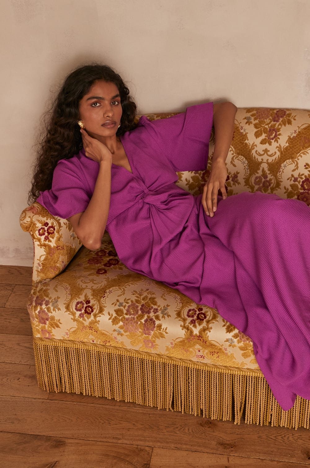 athena purple dress Universal Standard Women's Athena Divine Sleeveless Jersey High-Low Maxi Dress - Purple