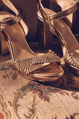 JESSICA GOLD SANDALS