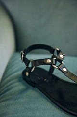 JUSTIN BLACK SANDALS