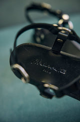 JUSTIN BLACK SANDALS