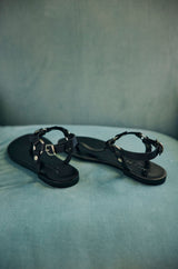JUSTIN BLACK SANDALS