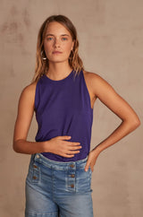 LOLA BLUE SLEEVELESS JUMPER