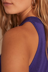 LOLA BLUE SLEEVELESS JUMPER