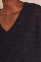 LYS NAVY SUBTLE STRIPE JUMPER