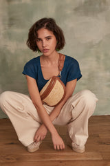 DAREN PETROLE LINEN T-SHIRT