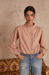 CATHARINA PINK STRIPED SHIRT