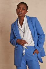 NELIA BLUE TAILORED JACKET
