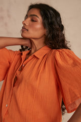 CHEMSY ORANGE BLOUSE