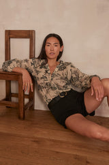 STEFFIE BLACK MINI SHORTS