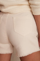 STEFFIE CREAM MINI SHORTS